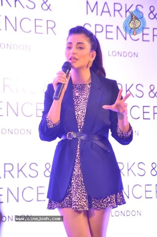 Shruti Haasan at Marks And Spencer Store launch - 17 / 21 photos