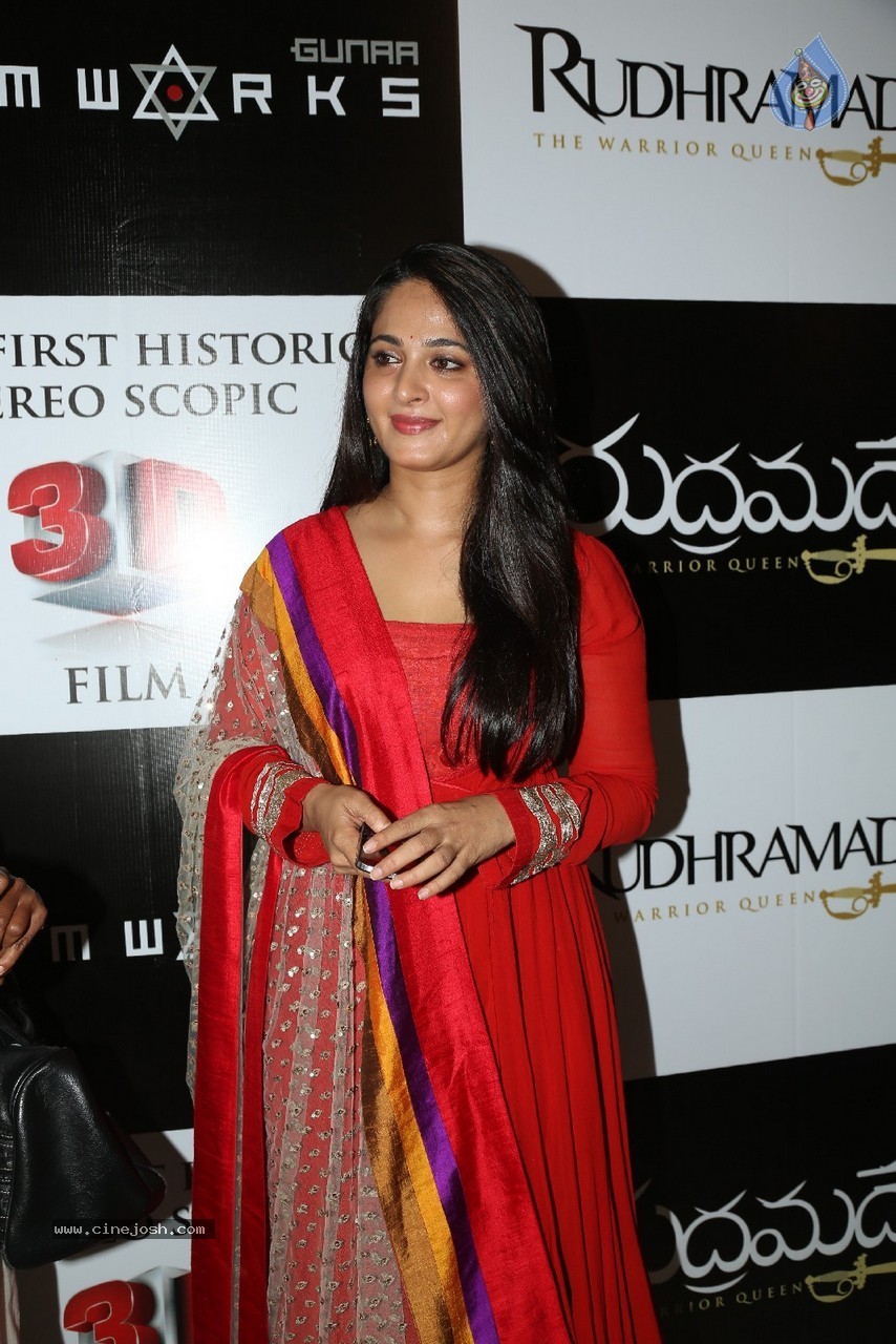 Anushka at Rudramadevi Trailer Launch - 53 / 64 photos
