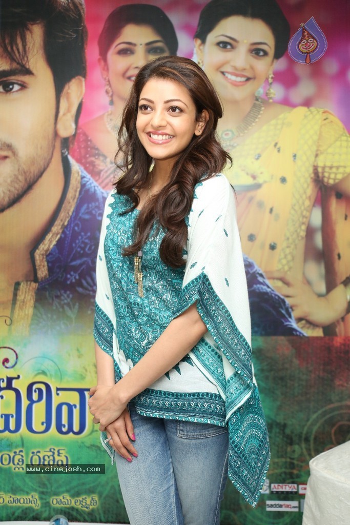 Kajal at GAV Success Meet - 32 / 67 photos