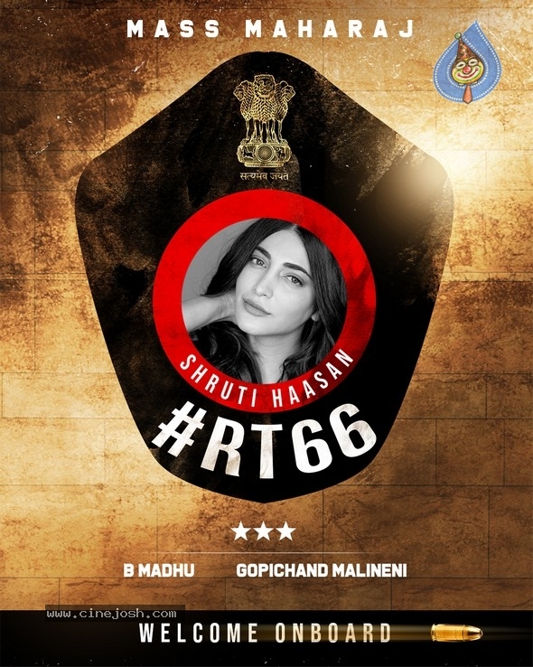 Shruti Haasan in RT66 - 1 / 1 photos
