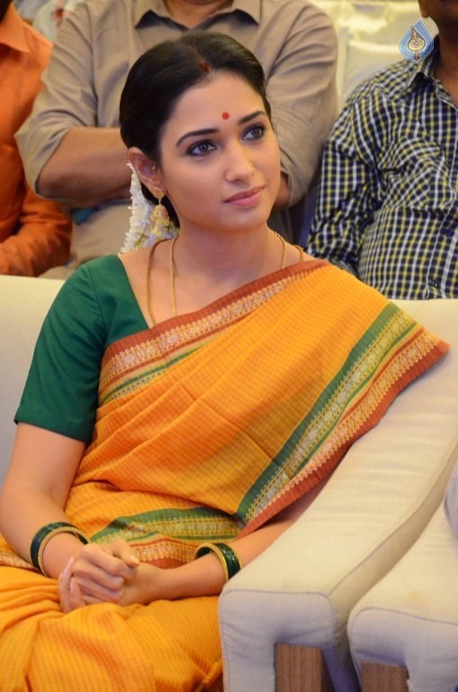 Tamanna at Abhinetri 1st Look Launch - 40 / 54 photos