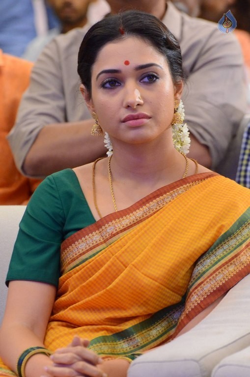 Tamanna at Abhinetri 1st Look Launch - 42 / 54 photos