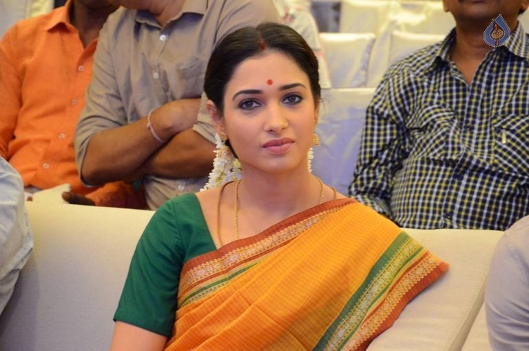 Tamanna at Abhinetri 1st Look Launch - 44 / 54 photos