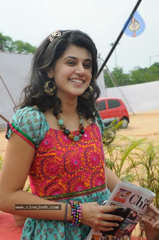 Tapsee visits Nizam College Grounds - 65 / 72 photos