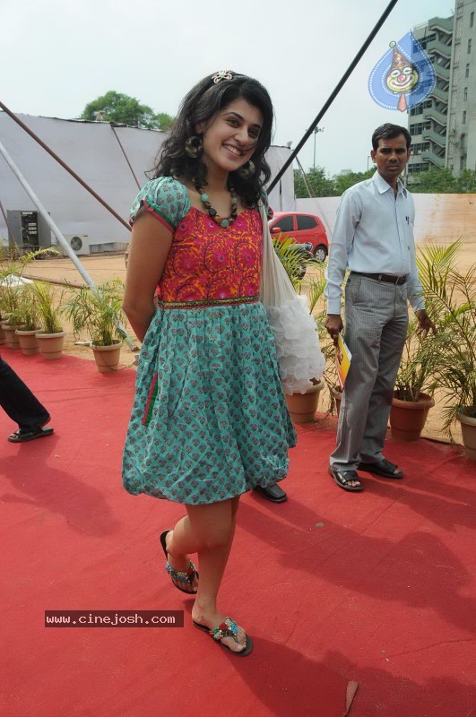 Tapsee visits Nizam College Grounds - 69 / 72 photos