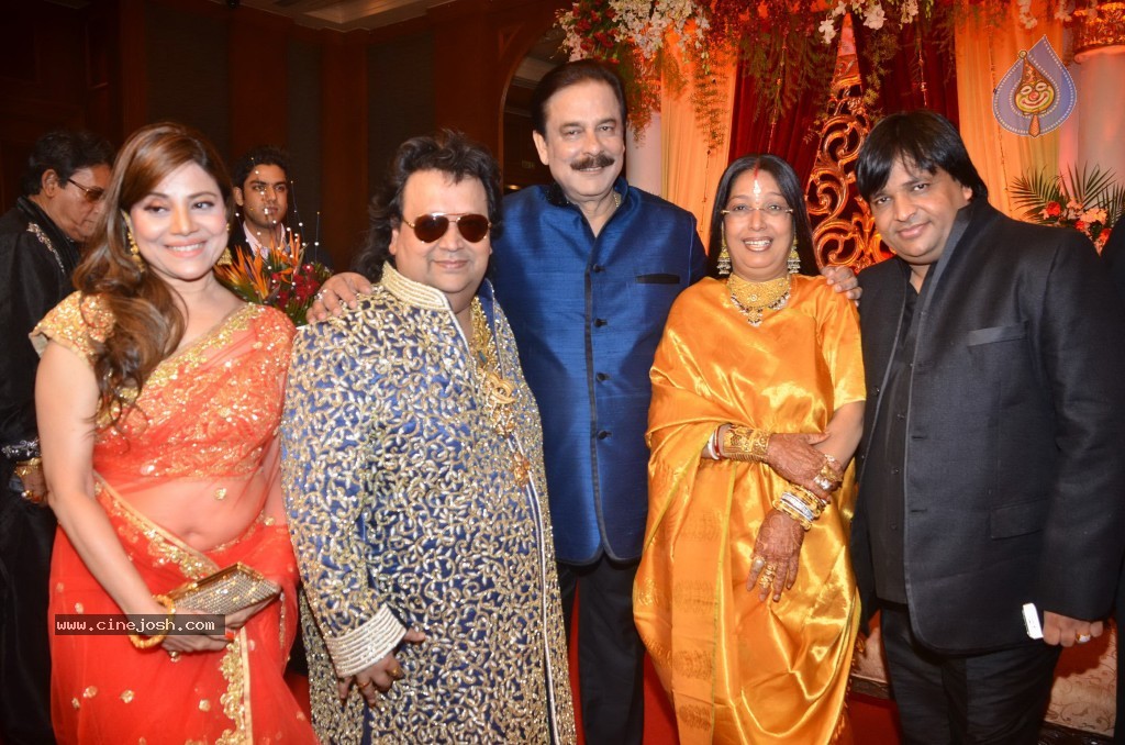 Bappa Lahiri Wedding Reception - 1 / 75 photos