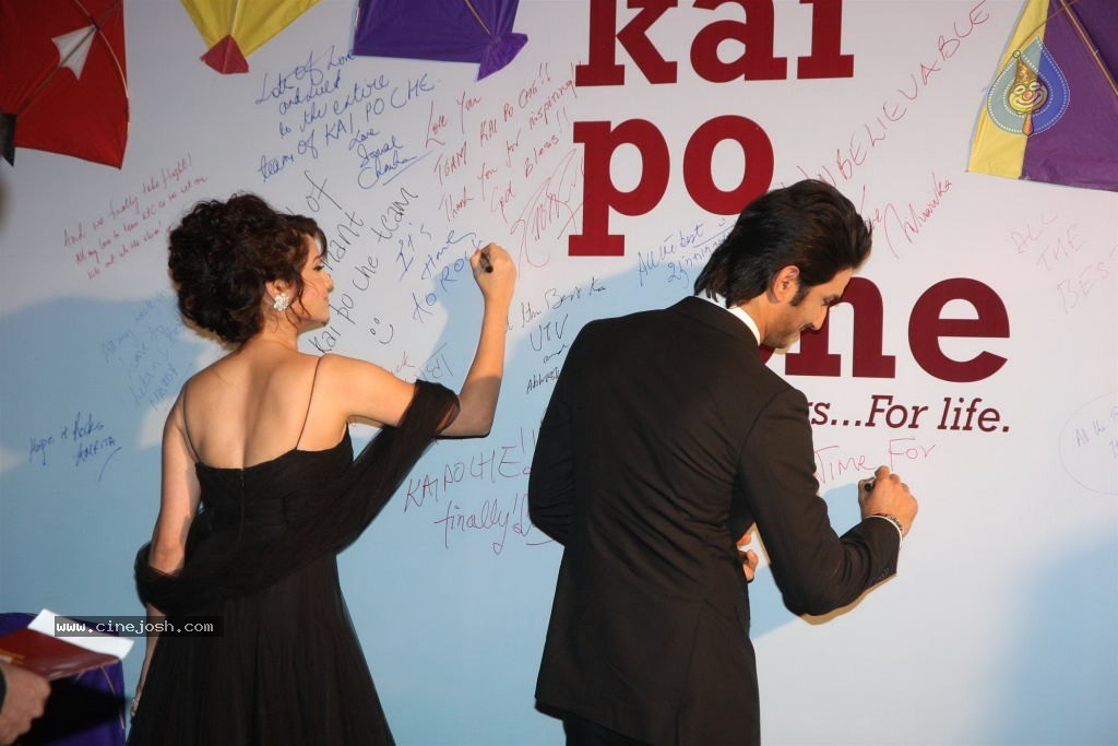 Bolly Celebs at Film KAI PO CHE Premiere - 52 / 82 photos