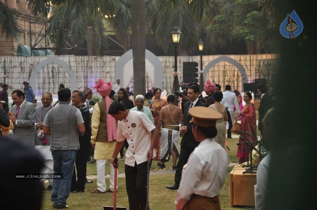 Celebs at Ahana Deol Wedding Reception - 100 / 115 photos