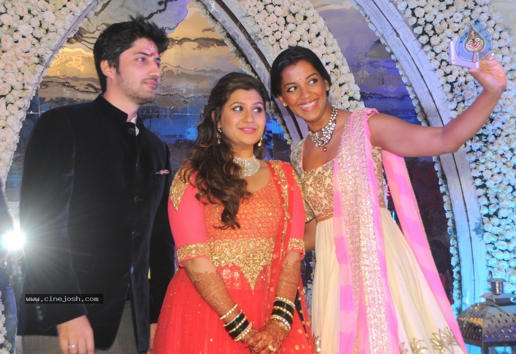 Celebs at Designer Manali Jagtap Engagement Ceremony - 20 / 41 photos