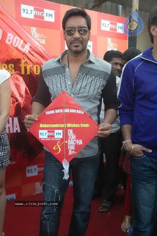 Dil Toh Baccha Hai Ji Movie Team Kite Flying Photos - 27 / 58 photos