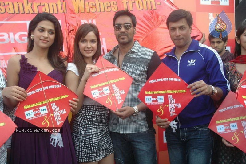 Dil Toh Baccha Hai Ji Movie Team Kite Flying Photos - 55 / 58 photos