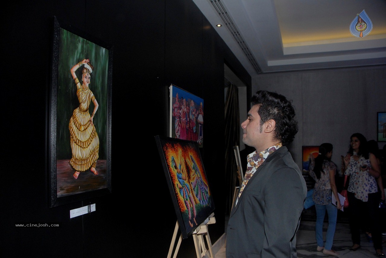 Indian Mouth n Foot Painting Art Exhibition - 1 / 24 photos