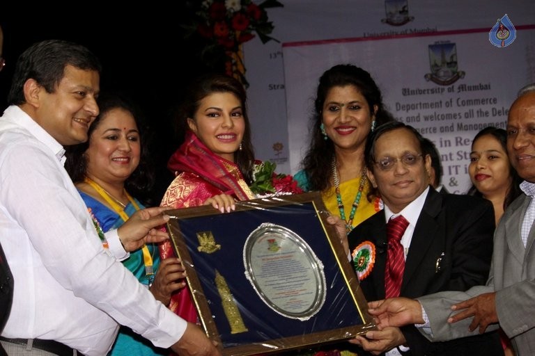 Jacqueline gets Felicitated at Mumbai University  - 20 / 50 photos