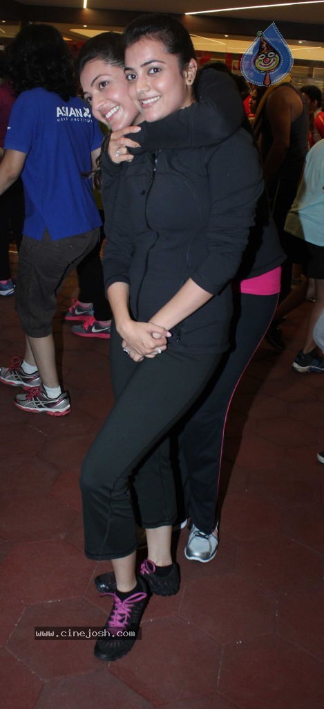 Kajal Agarwal at Zumba Session Gold Gym - 2 / 20 photos