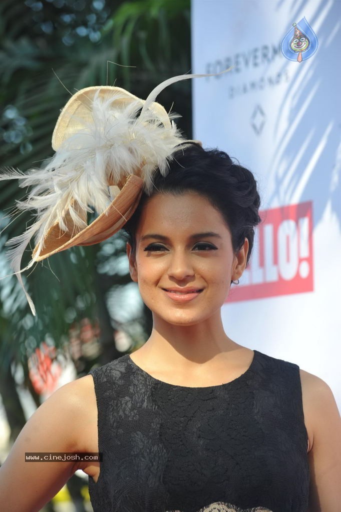 Kangana Ranaut at the HELLO Class Race 2014 - 50 / 78 photos