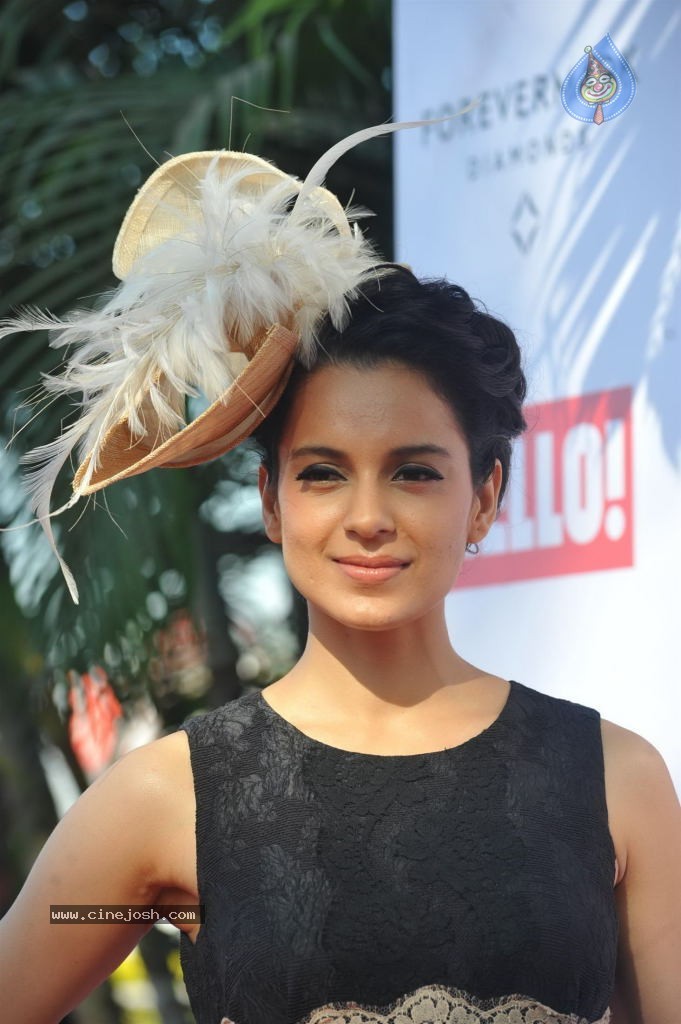Kangana Ranaut at the HELLO Class Race 2014 - 72 / 78 photos