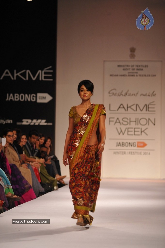 Shriya Walks the Ramp at LFW Winter Festive 2014 - 23 / 40 photos