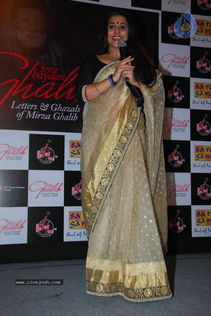 Vidya Balan at Tera Bayaan Ghalib Album Launch - 30 / 48 photos