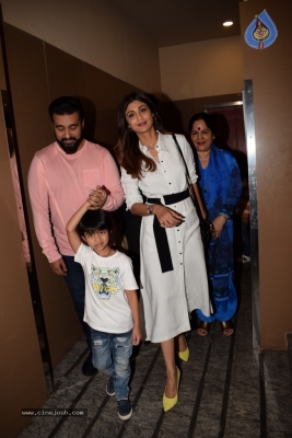 Shilpa Shetty With Family Spotted At PVR - 8 of 9