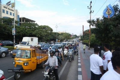 Adhugo Movie Team Padayatra With Piglet - 14 of 21