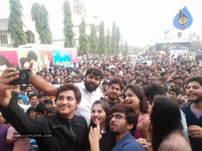 Husharu Movie Team Bus Tour Vijayawada - 13 of 14