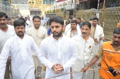 Lie Movie Team Visits Tirumala - 3 of 14