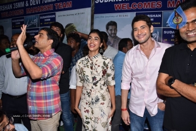 Maharshi Movie Team Visit Sudarshan 35mm - 45 of 56