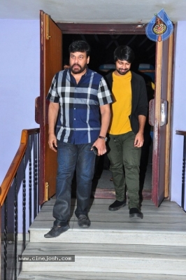 Mega Star Chiranjeevi Watching Vijetha Movie - 12 of 28