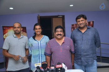 Pullela Gopichand and Sindhu watches Janatha Garage - 11 of 25
