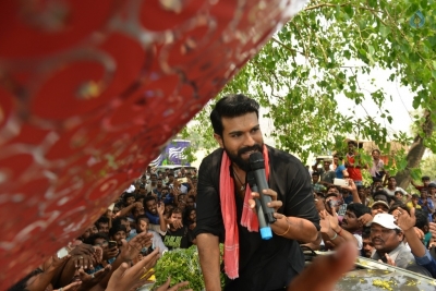 Ram Charan Meets Fans at RC11 Shooting - 9 of 13