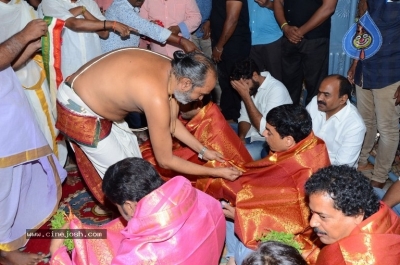 Srinivasa Kalyanam Movie Team Visits Dwaraka Tirumala - 16 of 50