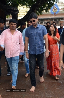 Srinivasa Kalyanam Movie Team Visits Dwaraka Tirumala - 24 of 50
