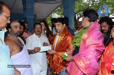 Srinivasa Kalyanam Movie Team Visits Dwaraka Tirumala - 29 of 50