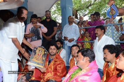 Srinivasa Kalyanam Movie Team Visits Dwaraka Tirumala - 30 of 50