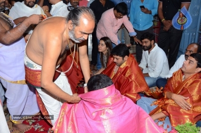 Srinivasa Kalyanam Movie Team Visits Dwaraka Tirumala - 39 of 50