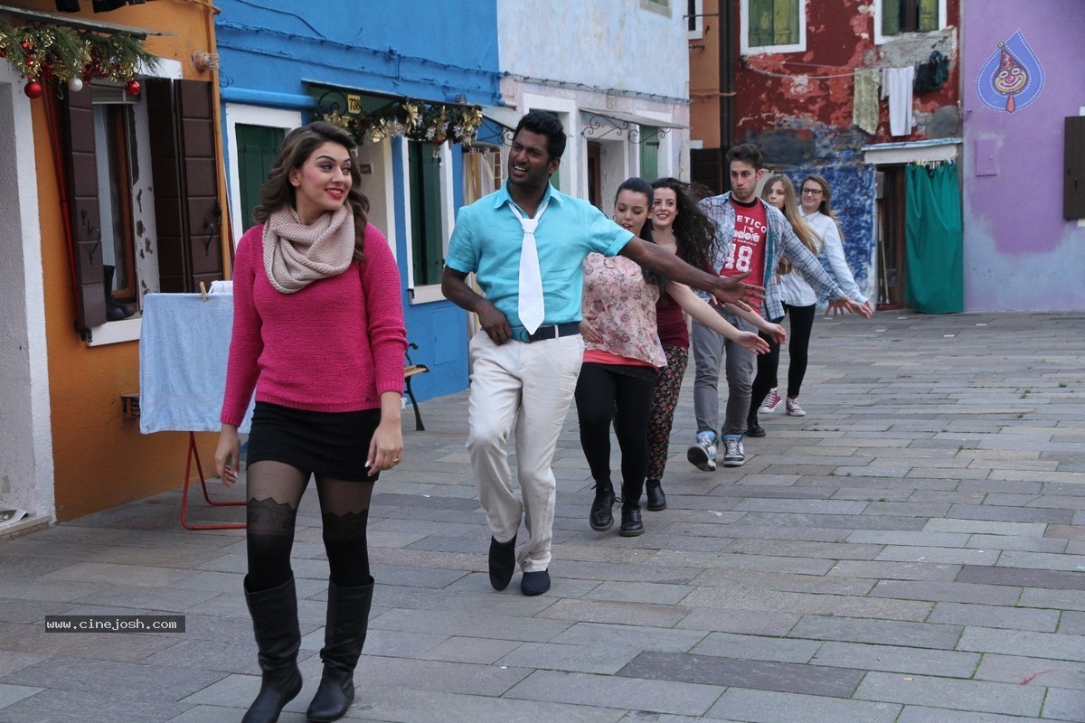 Aambala Movie Foreign Song Stills - 15 / 17 photos
