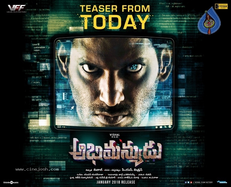 Abhimanyudu Teaser Release Today Poster - 1 / 1 photos