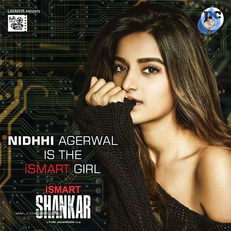 iSmart Shankar Movie Nidhi Agerwal First Look Poster - 1 / 1 photos