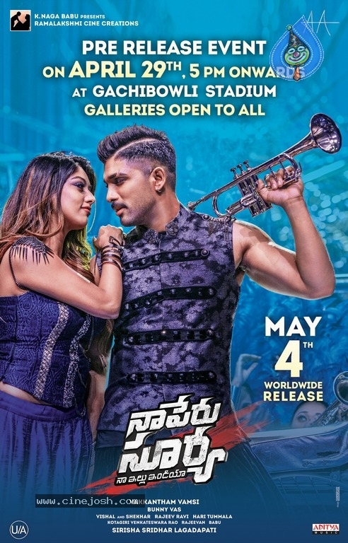 Naa Peru Surya Release And Pre Release Date Posters - 1 / 6 photos