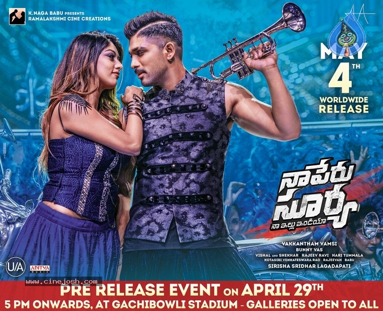Naa Peru Surya Release And Pre Release Date Posters - 5 / 6 photos