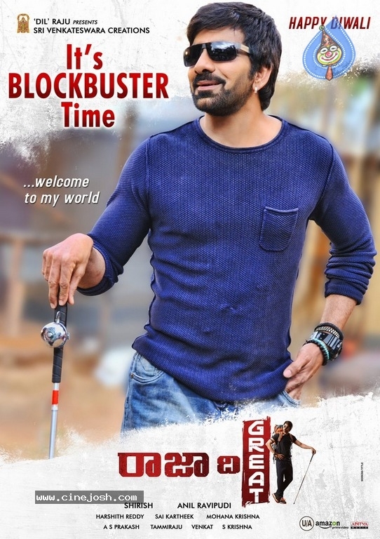Raja The Great Blockbuster Poster - 1 / 1 photos