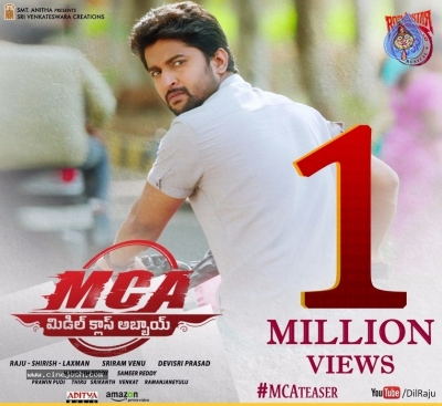 MCA Movie Teaser 1 Million Views Poster - 1 of 1