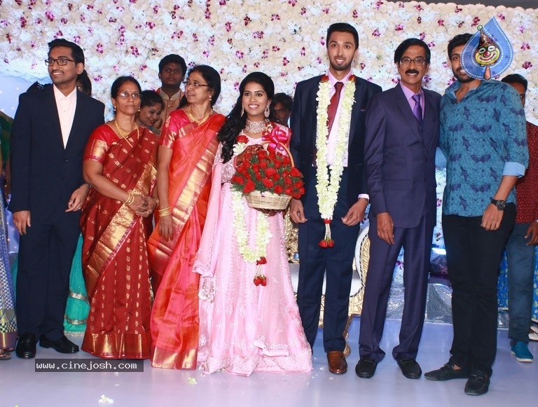 Actor Mano Bala Son Harish-Priya Wedding Reception - 5 / 57 photos