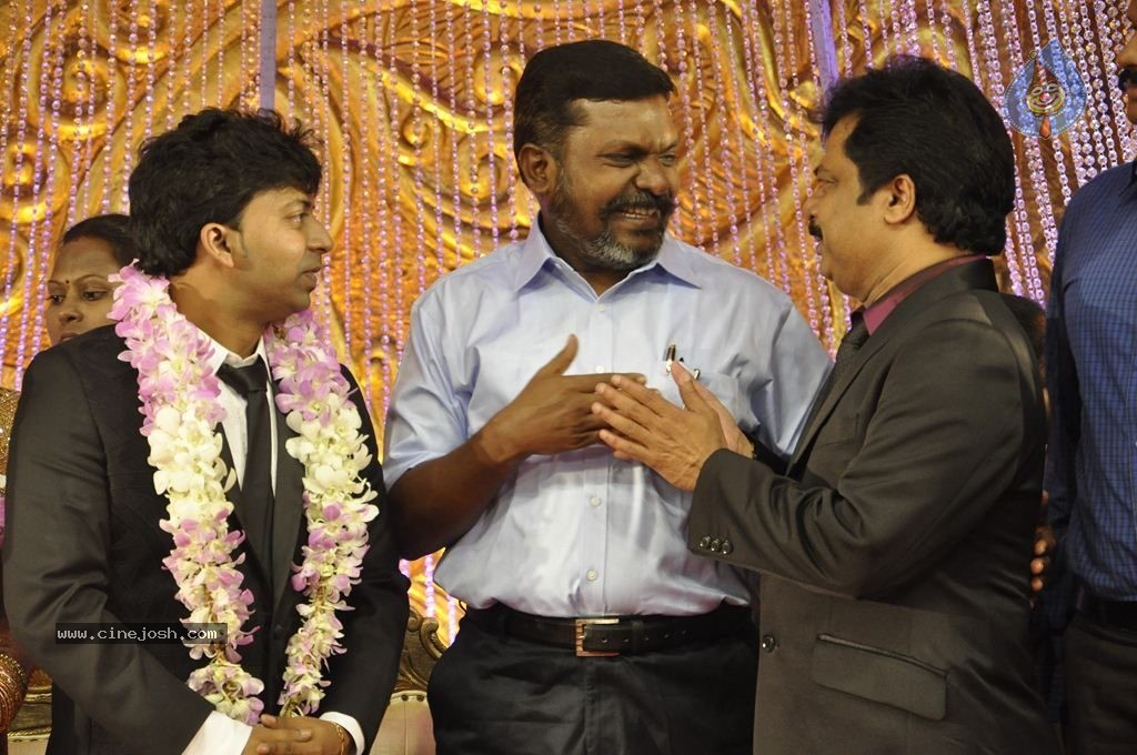 Actor Pandiarajan Son Wedding Reception - 81 / 102 photos