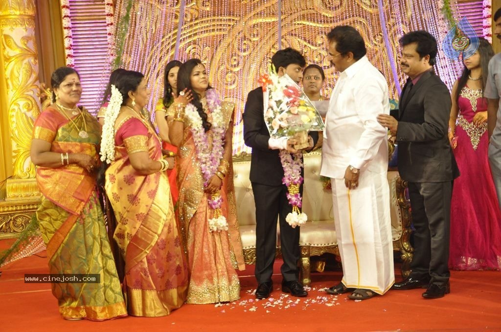 Actor Pandiarajan Son Wedding Reception - 98 / 102 photos