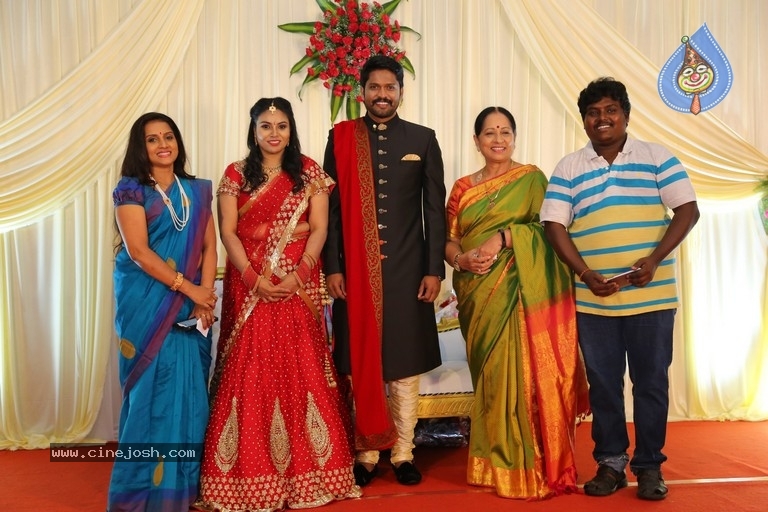 Actor Soundararaja And Tamanna Wedding Reception Stills - 18 / 26 photos
