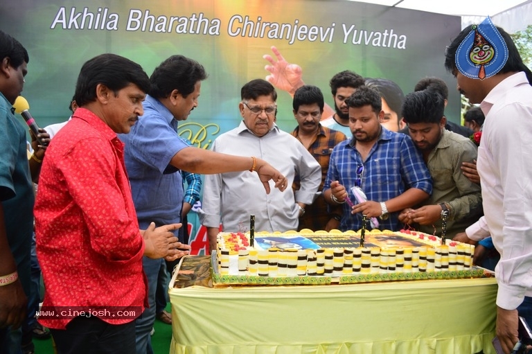 Allu Aravind At Ram Charan Birthday Celebration Photos - 1 / 8 photos