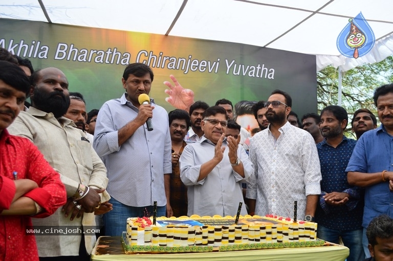 Allu Aravind At Ram Charan Birthday Celebration Photos - 5 / 8 photos