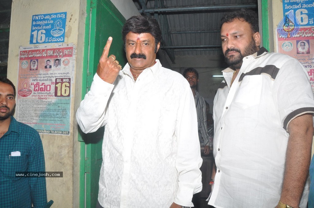 Balakrishna and Family Cast Their Votes - 21 / 75 photos