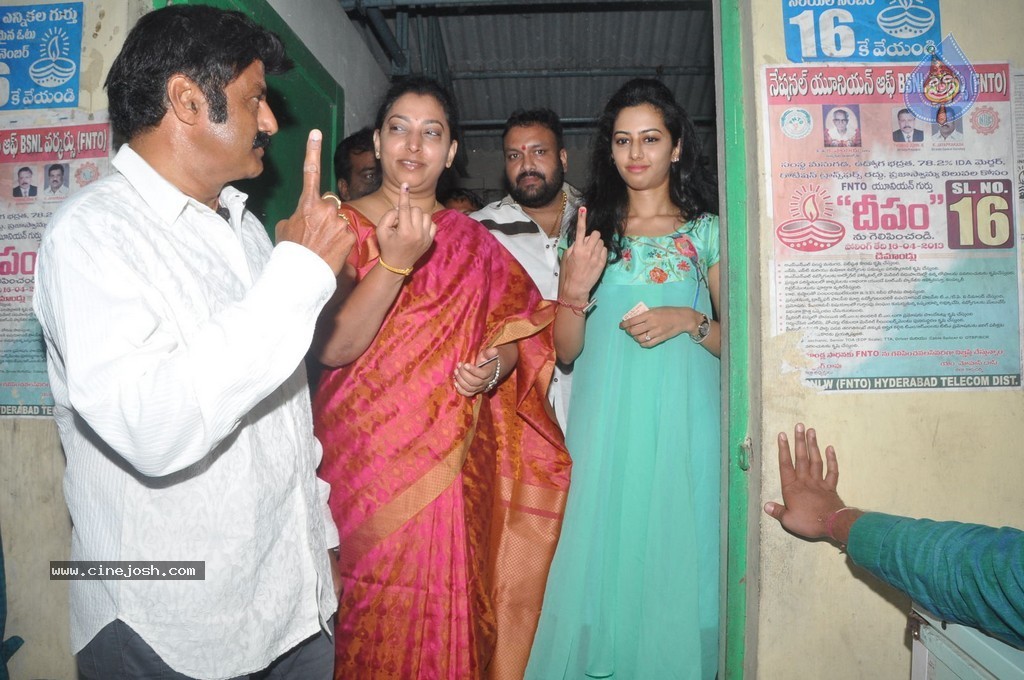 Balakrishna and Family Cast Their Votes - 68 / 75 photos